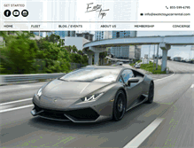 Tablet Screenshot of exotictoyscarrental.com